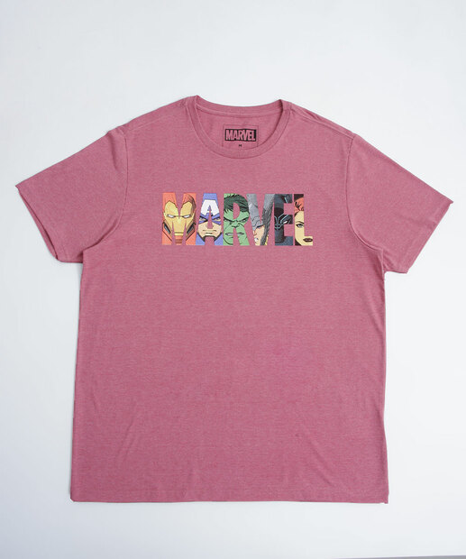 Camiseta Masculina Vingadores Manga Curta Marvel