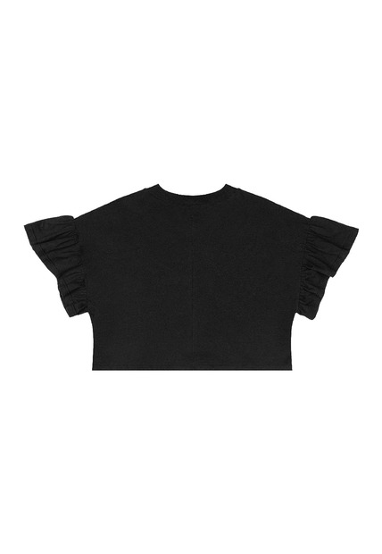 Conjunto Blusa Cropped Saia Brilhante Gloss