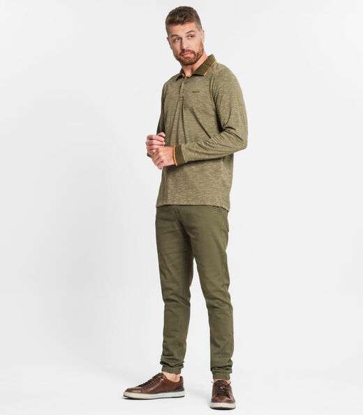 Camisa Polo Masculina Em Meia Malha Diametro Verde