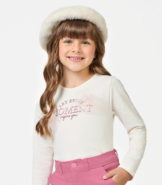 Blusa Feminina Cotton Trick Nick Bege