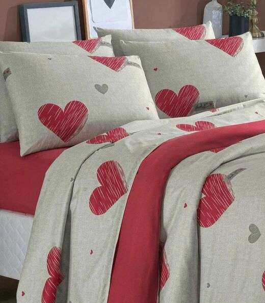 Jogo De Cama King 4 Peças Lar E Lazer Cinza