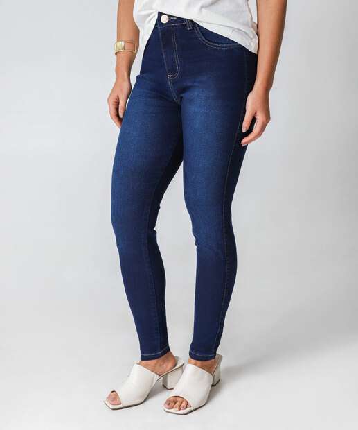 Calça Jeans Cigarrete Feminina Biotipo Azul