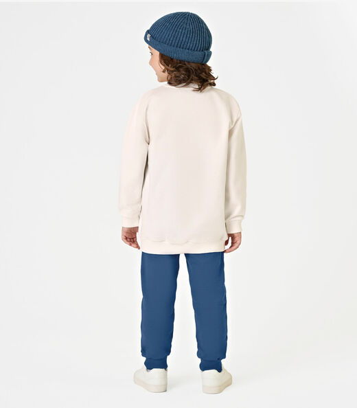 Conjunto Blusão Com Calça Masculino Trick Nick Bege