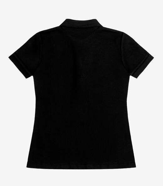 Polo Feminina Piquet Básica Select Preto
