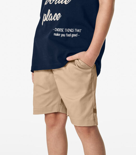 Conjunto Infantil Camiseta com Bermuda Trick Nick Azul Marinho