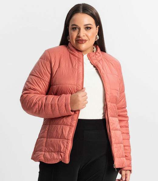 Jaqueta Microfibra Secret Glam Laranja