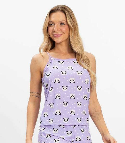 Short Doll Curto Feminino De Liganete Bella Ana Roxo