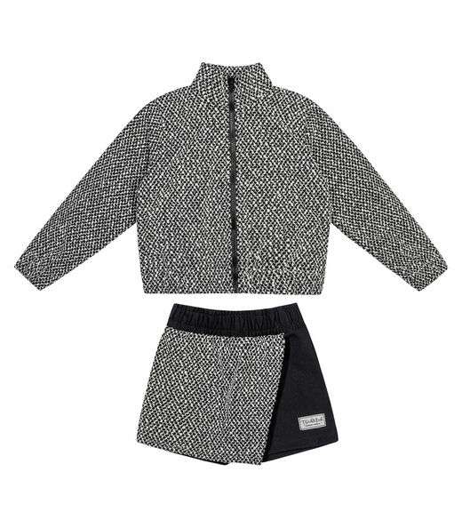 Conjunto Jaqueta com Shorts Saia Trick Nick Preto
