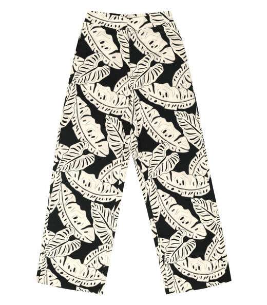 Calça Feminina Pantalona Estampada Endless Preto
