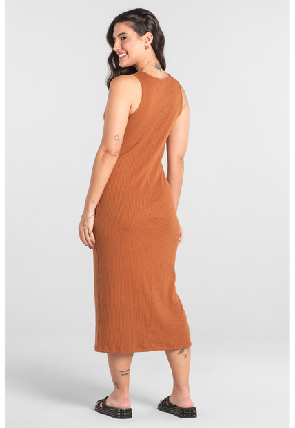 Vestido Adulto em Ribana Canelada Just Basic