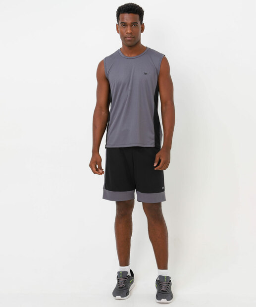 Regata Masculina Dry Fit Fitness MR Cinza