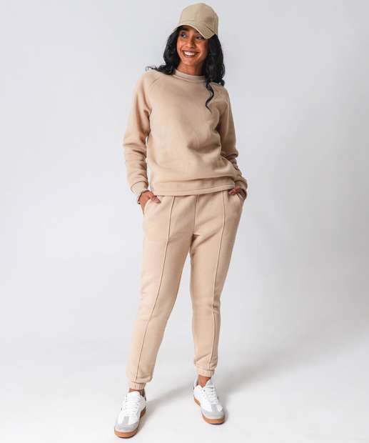 Image_Blusão Feminino Moletom Flanelado Marisa Bege