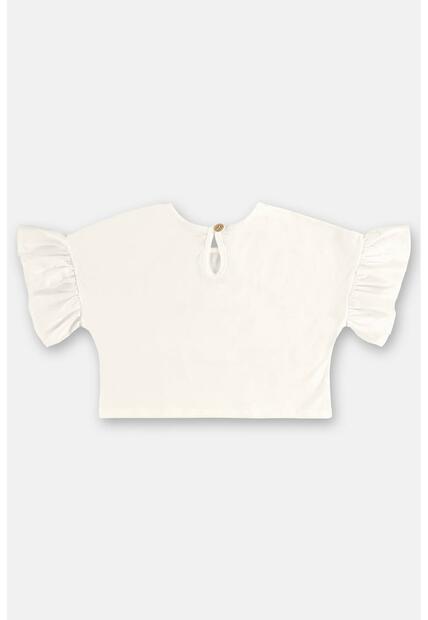 Conjunto Menina com Blusa e Short Três e Já