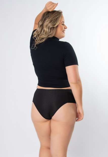 Kit 3 Calcinhas Serena Plus Size Microfibra Concept Lingerie Multicolorido