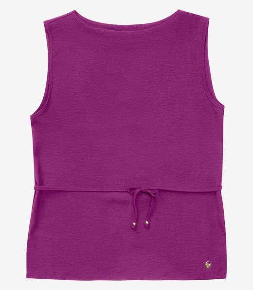 Regata Feminina com Amarração Rovitex Roxo