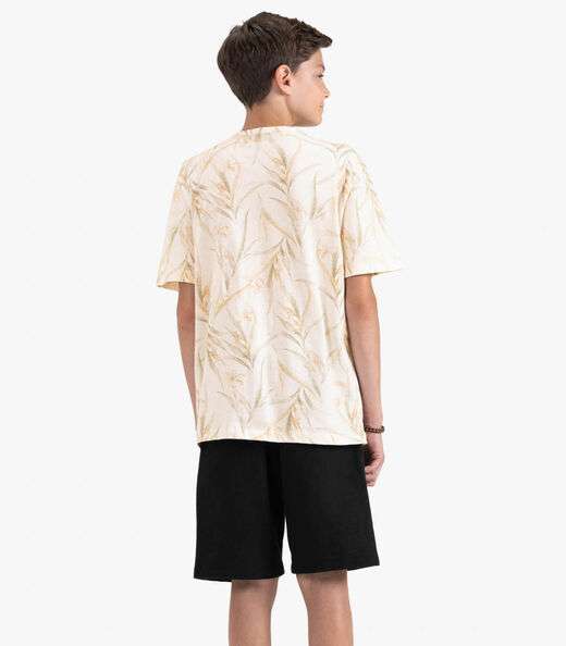 Bermuda Juvenil Masculina em Moletom Sarjado Minty Preto