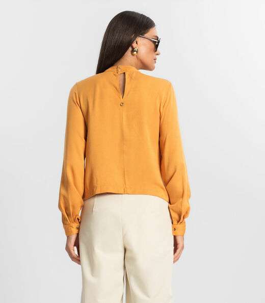 Blusa Feminina Manga Longa Endless Marrom