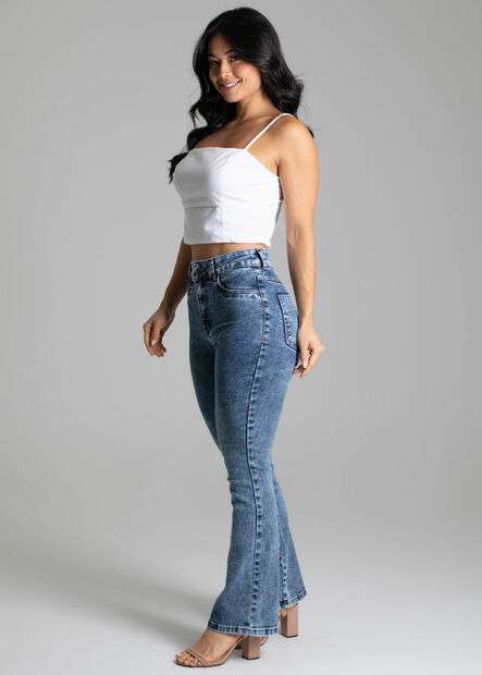 Calça Jeans Sawary Boot Cut Petit - 278616