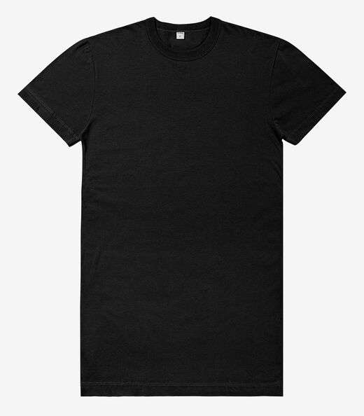 Vestido Básico T-Shirt Feminino Rovitex Preto