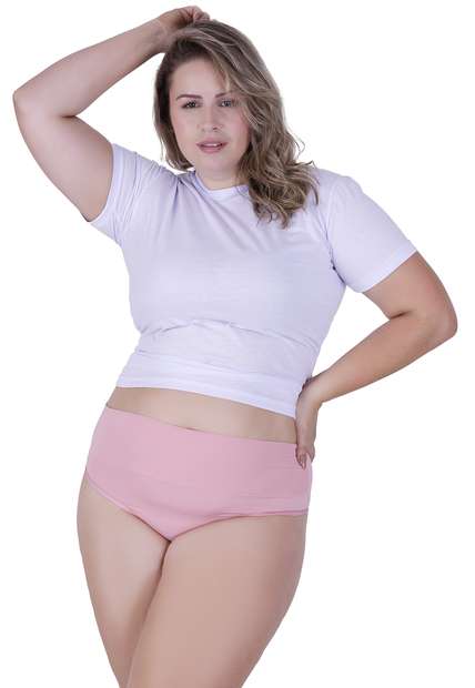 Image_Calcinha Rubi Plus Size Cós Duplo Microfibra Concept Lingerie Rosa