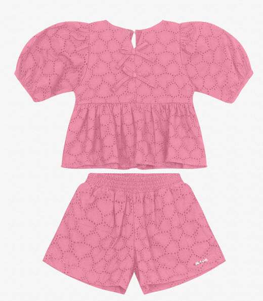 Image_Conjunto Bata com Short em viscose KhyarTrick Nick Rosa