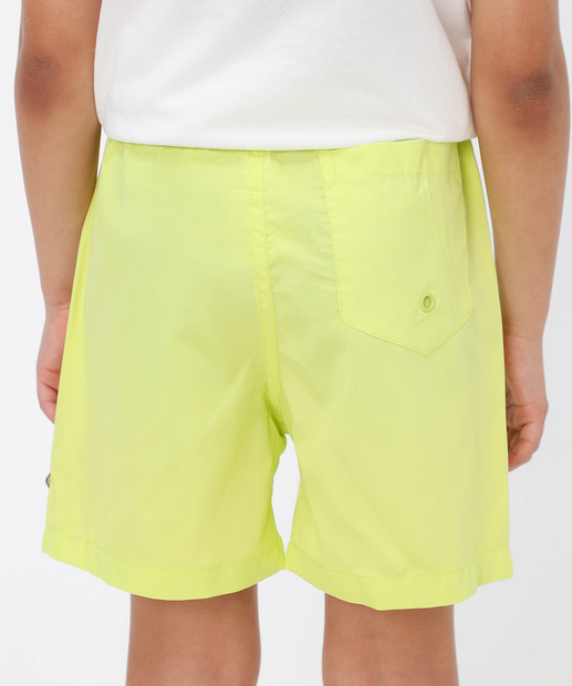 Bermuda Infantil Surf Liso MR Tam 4 a 10 Verde