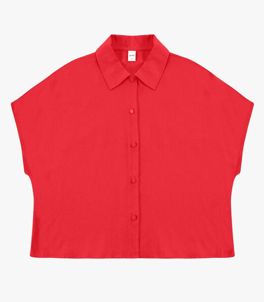 Camisa Feminina Malha Viscose Pesada Rovitex Laranja
