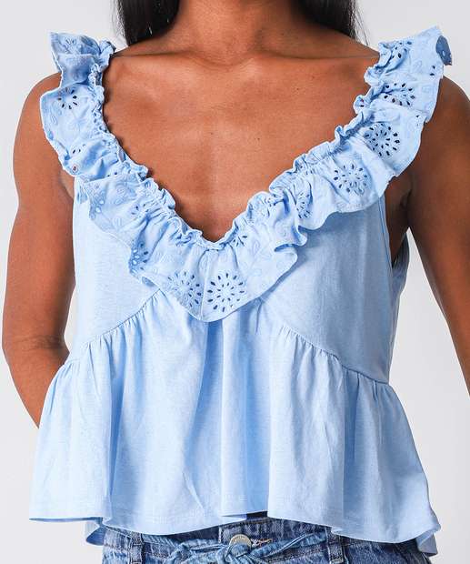 Blusa Feminina Laise Babado Marisa