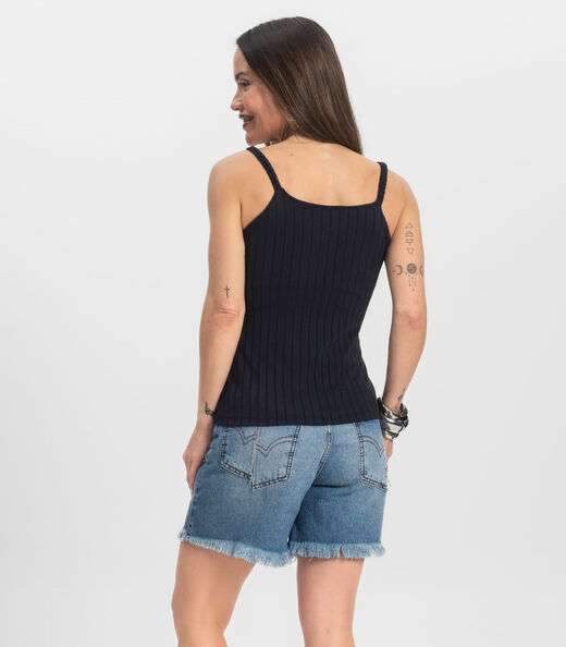 Blusa Feminina De Alça Seletc Azul