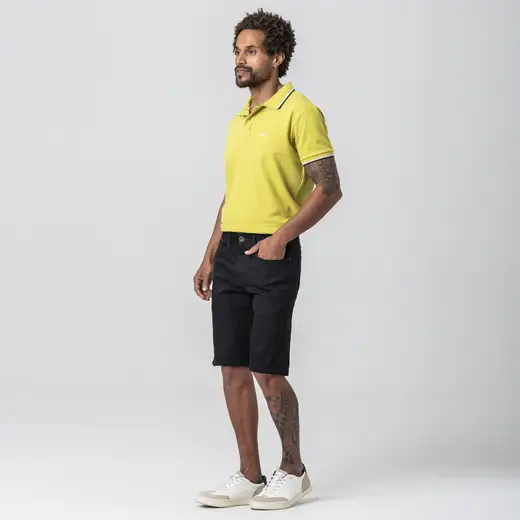 Camiseta Polo Rock e Soda Masculina