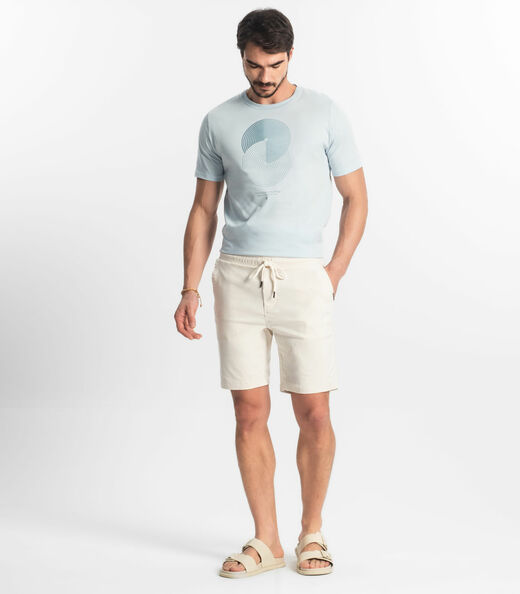 Bermuda Masculina Bengaline Diametro Bege