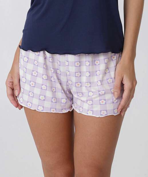 Pijama Feminino Recorte Alças Finas Marisa