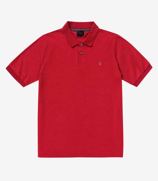 Polo Masculina Básica Diametro Vermelho