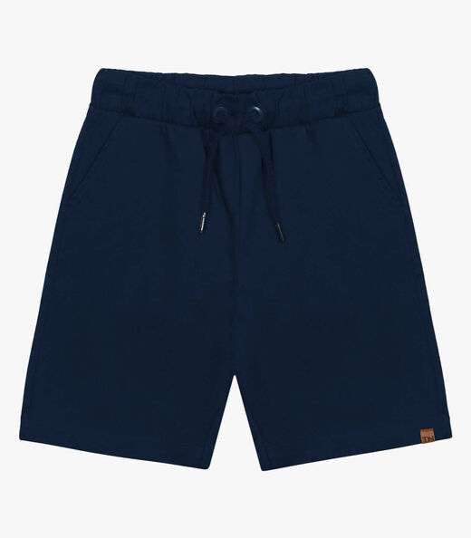 Bermuda Infantil Em Sarja Trick Nick Azul
