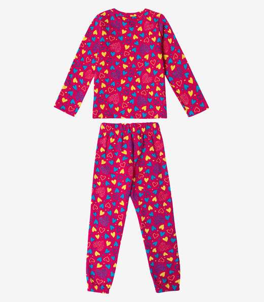 Pijama Infantil Feminino Estapado Select Rosa