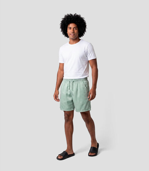 Image_Bermuda Masculina Em Suede Com Bolsos Select Verde