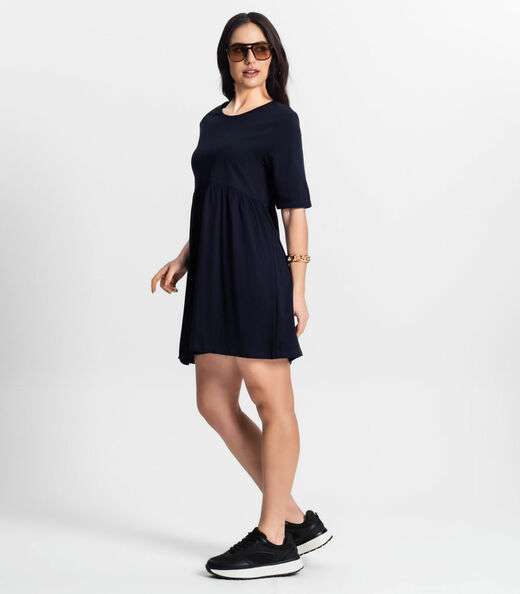 Vestido Feminino Liso Select Azul