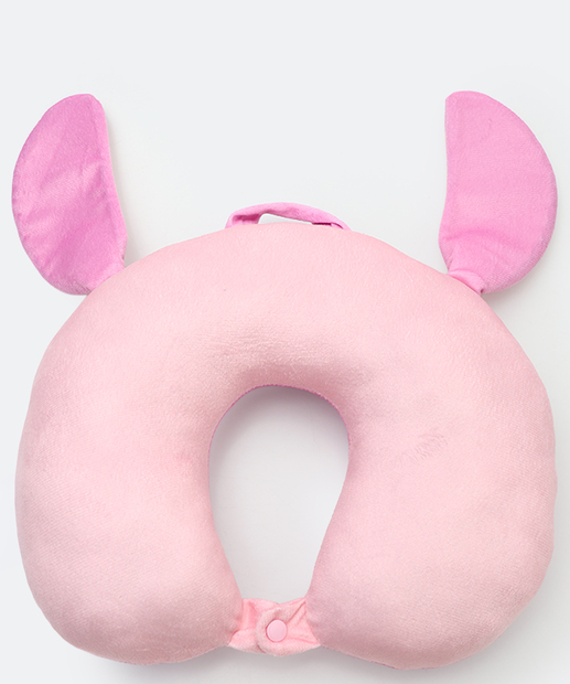 Almofada Pescoço Plush Stitch Orelhas Disney Rosa