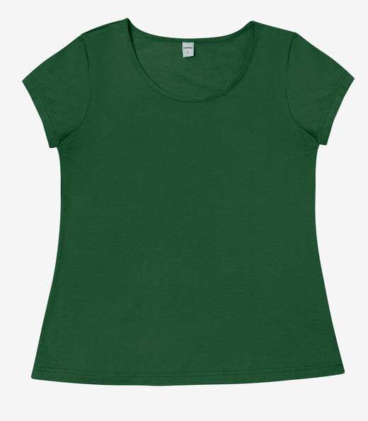 Blusa Feminina Viscotorcion Básica Rovitex Verde
