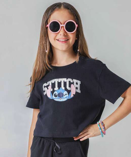 Image_Blusa Juvenil Cropped Stitch Tam 10 a 16 Preto