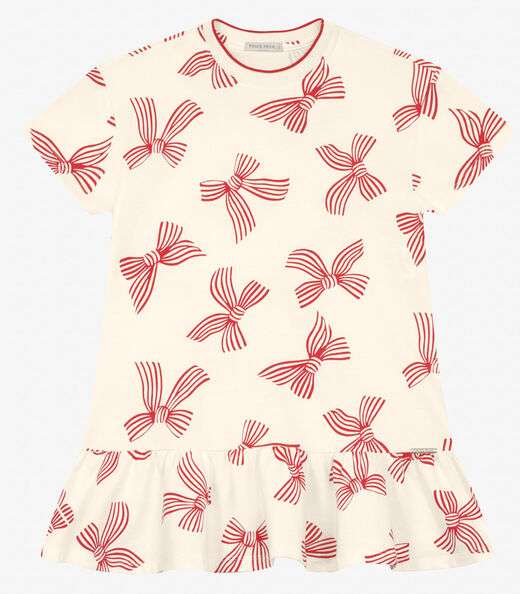 Vestido Infantil em Moletinho Trick Nick Off White