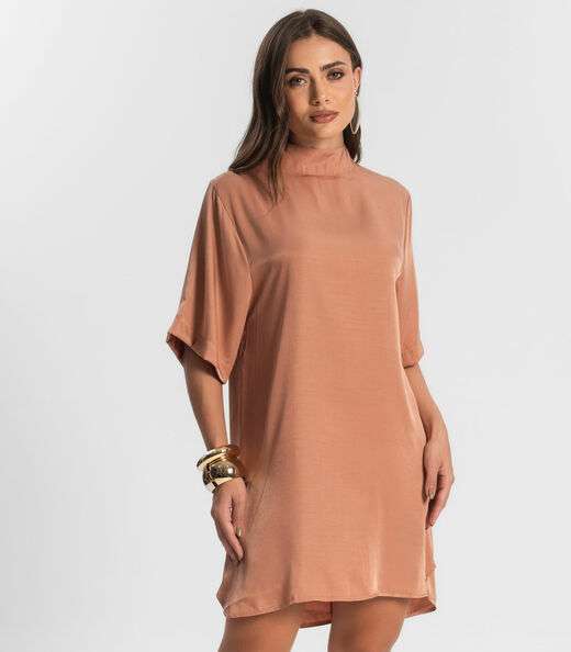Vestido Curto Feminino Endless Marrom