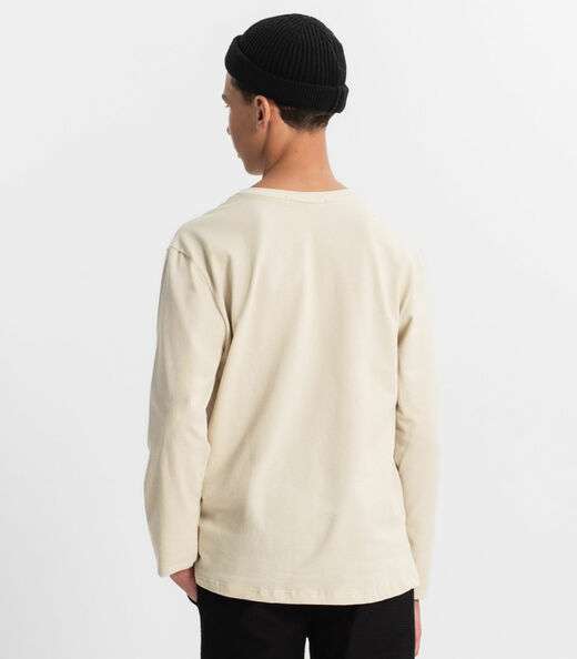 Camiseta Juvenil Masculina Manga Longa Minty Bege