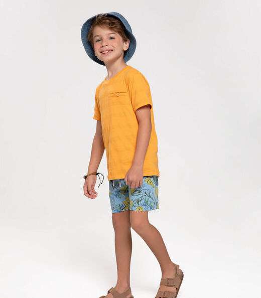 Bermuda Infantil Masculina Trick Nick Azul