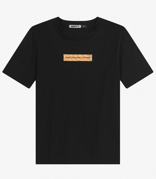 Camiseta Juvenil Masculina em Meia Malha Minty Preto