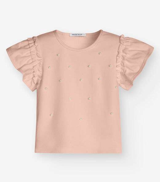 CONJUNTO BLUSA COM SHORTS Rosa