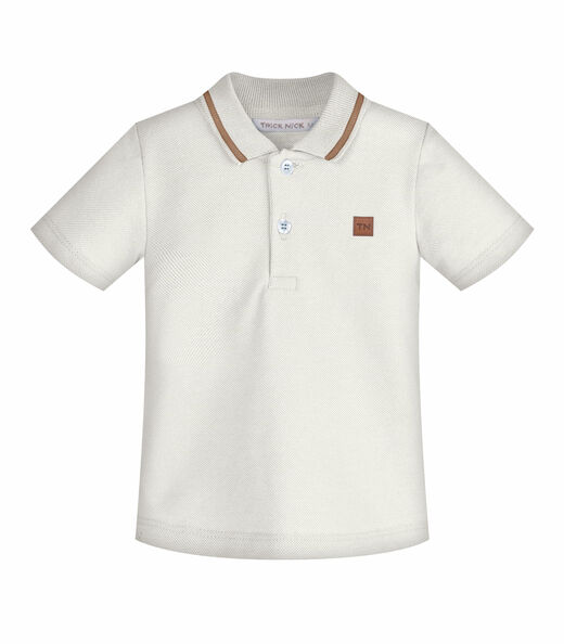 Conjunto Infantil Polo Com Bermuda Trick Nick Bege