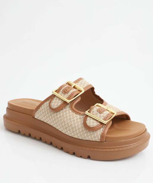 Image_Tamanco Feminino Flatform Tiras Modare Caramelo