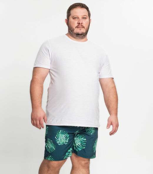 Bermuda Microfibra Elastano Estampada Nellonda Verde