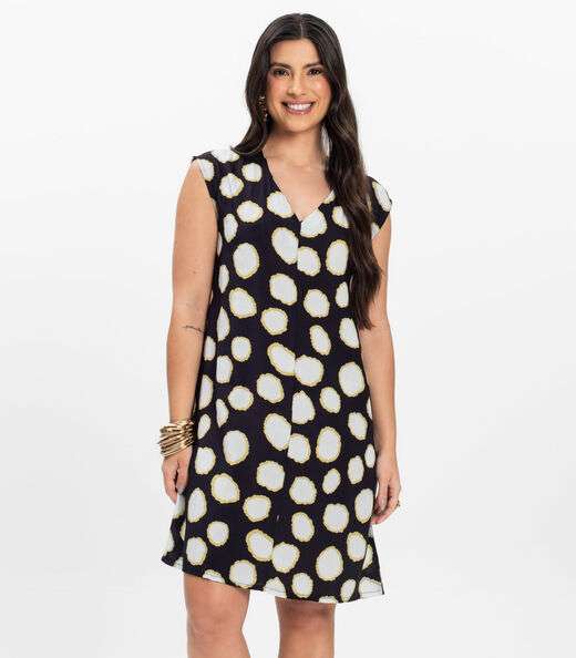 Vestido Feminino em Tecido Infinita Cor Preto